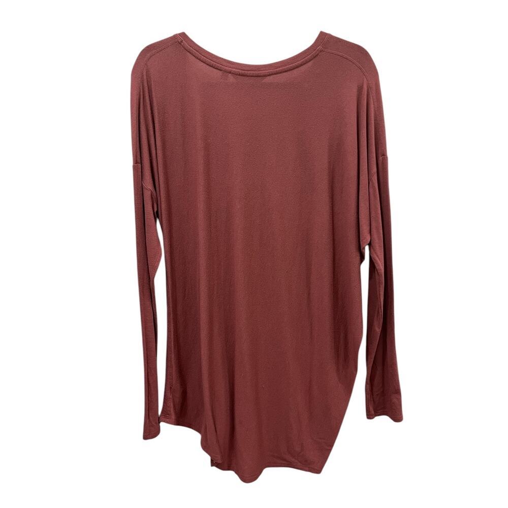 Athleta Berry Long Sleeve Top Size Medium - Picture 2 of 4